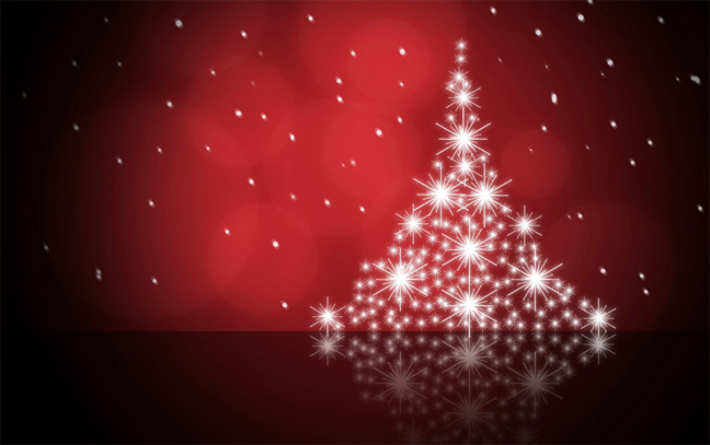 ... christmas tree background christmas tree on red decorated christmas