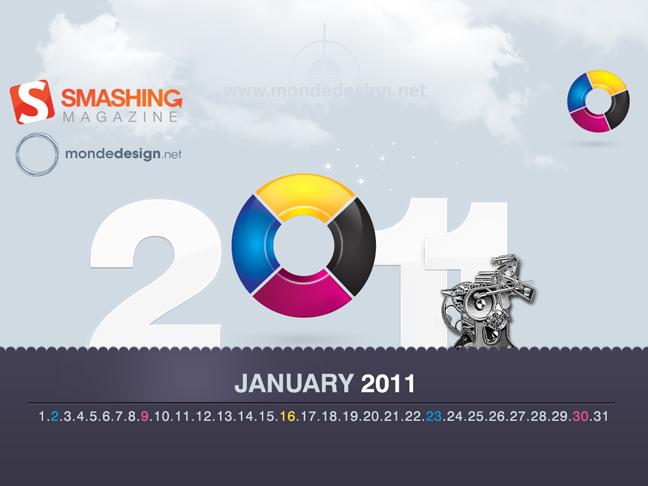 January 2011 Desktop Wallpaper Calendar. 2011 Wallpapers